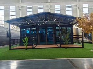 บ้านสำเร็จรูปขนาดใหญ่ 20 ฟุต 40 ฟุต แบบขยายได้ บ้านวิลล่าสองห้องนอน บ้านสำเร็จรูปเคลื่อนย้ายได้ ผนังเหล็กแซนด์วิช หรูหรา - Product Image 3