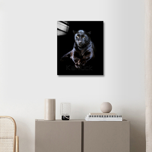 Silent Guardian - Impresión del Gazebo del Pantera Negra en Lienzo <span class=keywords><strong>de</strong></span> Óleo, Pintura Original Moderna, Impresión Digital, 50x50cm, Gran Venta - Product Image 5