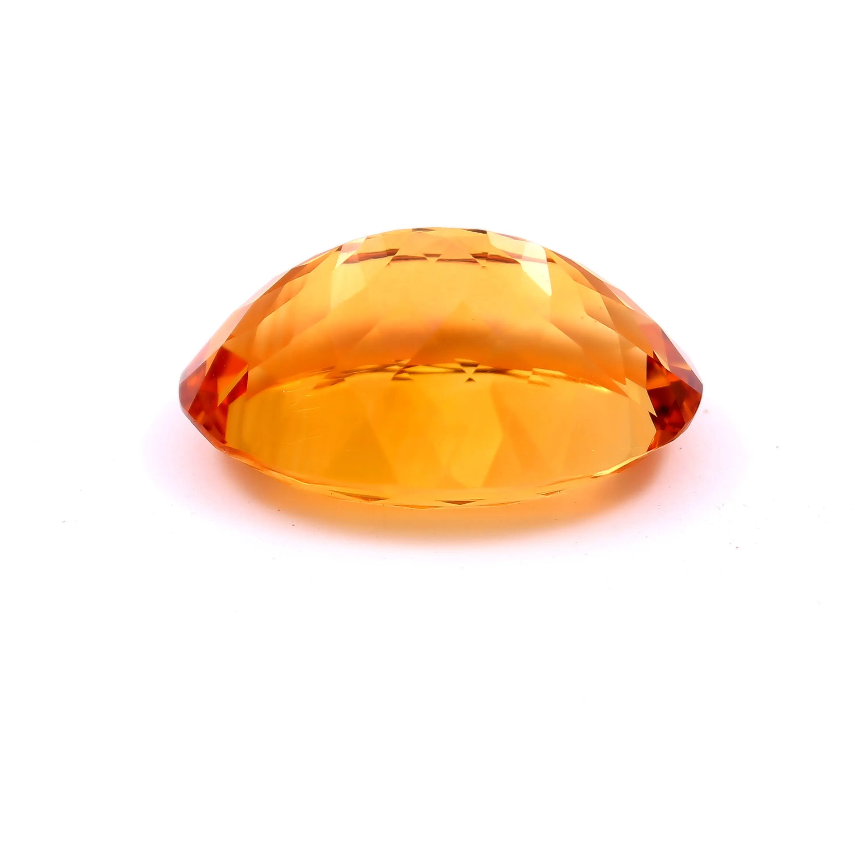 प्राकृतिक सिट्रीन गोल्डन रंग अंडाकार आकार बनाने के लिए उत्कृष्ट काटने और पॉलिश गुणवत्ता अद्वितीय आभूषण