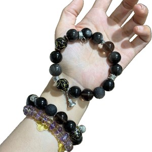 Nueva Pulsera de Obsidiana Plateada <span class=keywords><strong>Original</strong></span> para Mujer, Estilo Fresco con Cuentas, <span class=keywords><strong>Regalo</strong></span> - Product Image 5