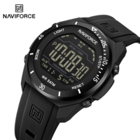 Montre sport pour homme Naviforce 7138, nouvelle montre numérique LCD lumineuse, bracelet en silicone de haute qualité, montres électroniques pour homme, Reloj