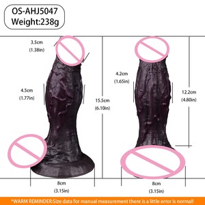 ORALSX ดิลโด้แบบถ้วยดูดใหม่ ซิลิโคนสองชั้น ให้ความรู้สึกสมจริง มีสองขนาดให้เลือก ของเล่นเสริมความสุขสำหรับผู้หญิง 18+ - Product Image 6