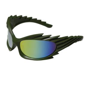 Gafas de sol modernas con forma de ala para hombre, montura negra de PC, protección UV400, lentes clase 2 XH-98046 - Product Image 2