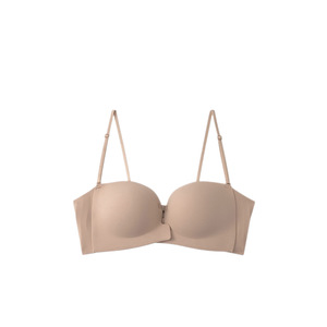 <span class=keywords><strong>Sujetador</strong></span> <span class=keywords><strong>invisible</strong></span> sin tirantes y sin aros para mujer, con efecto push-up, antideslizante, con espalda en V profunda, realce para <span class=keywords><strong>pecho</strong></span> pequeño y fruncido para realzar el busto. - Product Image 5
