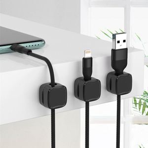 2026 Adjustable Cord Holder Under <b>Desk</b> Organizing Magnetic Cable Hooks for Hanger Office Home Charge Cable Management - Product Image 3