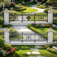 Système de balustrade en alliage d'aluminium soudé, hauteur 4 pieds, revêtement poudré, résistant aux UV, dimensions personnalisables pour usage commercial/résidentiel