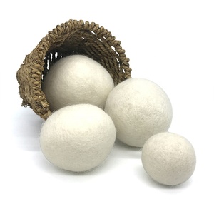 Bolas de fieltro de lana orgánica de marca privada, Bolas de secado <span class=keywords><strong>para</strong></span> lavandería y lavado, Máquina secadora de bolas - Product Image 3