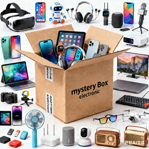 Caja Misteriosa Electrónica con Productos Inteligentes: Auriculares Inalámbricos Gt73 Pro, Tarjeta SIM, <span class=keywords><strong>Reloj</strong></span> Espía NFC, <span class=keywords><strong>Reloj</strong></span> Móvil, Neo Phone 15 Pro Tech - Product Image 1