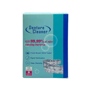 Tabletas de limpieza de retención sin manchas y menta fresca para alineadores <span class=keywords><strong>Invisalign</strong></span>, protector bucal para dentaduras postizas, <span class=keywords><strong>limpiador</strong></span> Dental - Product Image 1