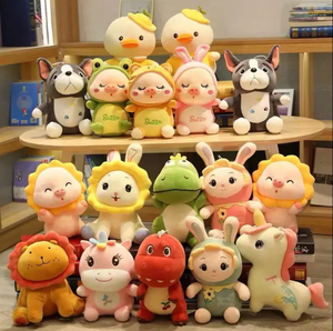 Wholesale 10cm-35cm <b>Anime</b> Animal-Themed Mini Plush <b>Keychain</b> Claw Machines Toys with PP Cotton Filling Customized Logo Unisex - Product Image 1
