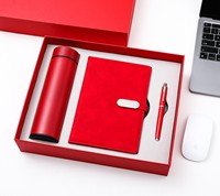 Set de Regalo Ejecutivo 2026 con Logotipo Personalizado, Termo Digital Inteligente, Libreta de Cuero PU, Bolígrafo Metálico, Caja de Recuerdos de Oficina de 3 Piezas