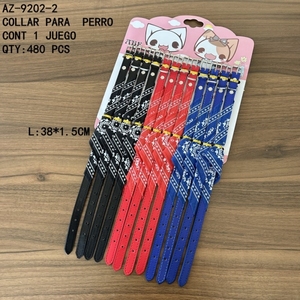 Colliers pour chiens CASAMAX WL AZ-9202-2, couleurs assorties, accessoires pour animaux de compagnie, fournisseur de colliers, luxe, premium, portables, créatifs - Product Image 1