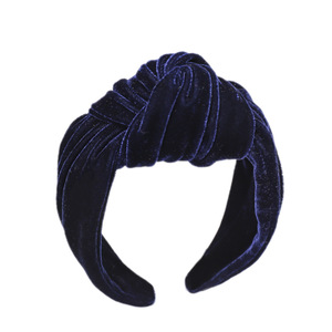 LRTOU Custom Fashion Girls <strong>Hair</strong> Accessory Fabric Hard Hairband Plain Pleuche Velvet <strong>Wide</strong> Knot Headbands <strong>Hair</strong> <strong>Band</strong> for Women - Product Image 6