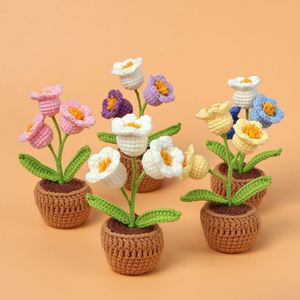 Wholesale Set of Handmade <b>Crochet</b> Hooks Knitting Flower Materials <b>Crochet</b> <b>Kit</b> for <b>Beginners</b> Adults and Kids for Christmas - Product Image 2