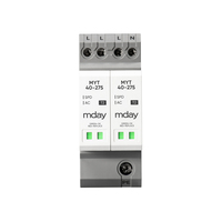Parafoudre compact Mday MYT40 40kA 275V Type 2 avec dispositif de protection contre les surtensions (SPD) pour éclairage domestique, dispositif de protection contre les surtensions 4P