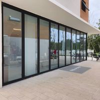 Puertas Plegables de Patio de Gran Envergadura con Certificación ISO y Vista Panorámica, con Opción de Mosquitera Invisible para Villas de Lujo en Asia