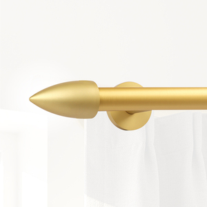 Tringle à rideaux KYOK moderne dorée avec embouts cylindriques, design antirouille pour la décoration intérieure - Product Image 4