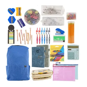 Kit de material escolar de volta às aulas Kit de material escolar de alta qualidade conjunto de papelaria essencial para escola