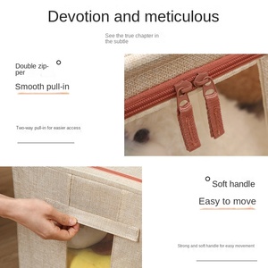 Caja <span class=keywords><strong>de</strong></span> Almacenamiento <span class=keywords><strong>de</strong></span> Ropa Plegable <span class=keywords><strong>de</strong></span> Tela con Marco <span class=keywords><strong>de</strong></span> Acero, Armario con Apertura Frontal, Gran Capacidad, Diseño Moderno para Cocina y Baño - Product Image 4