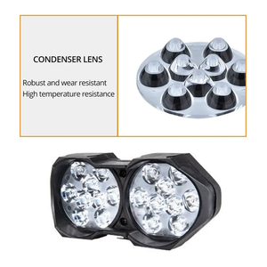 Faros Delanteros para Motocicleta, Focos para Scooter, Lámpara <span class=keywords><strong>Antiniebla</strong></span> para <span class=keywords><strong>Moto</strong></span>, Luz Auxiliar de Conducción, Accesorios para Automóviles - Product Image 4