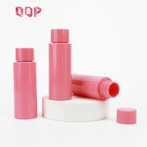 Flacon cosmétique PET rose rouge de 1 oz, 1,7 oz, 3,3 oz, conteneur haut pour sérum, shampoing, lotion, bouchon à vis, FDA, GMP, ISO, personnalisable - Product Image 2