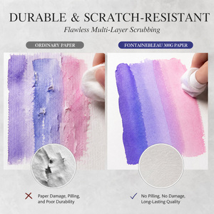 <span class=keywords><strong>Papier</strong></span> <span class=keywords><strong>aquarelle</strong></span> Fontainebleau 20 feuilles, pressé à froid, 100% coton, <span class=keywords><strong>300g</strong></span>, 8K/16K/32K/<span class=keywords><strong>A3</strong></span>, format carré, vente en gros - Product Image 2