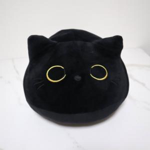 Mèo Đen đồ chơi sang trọng mềm Thú nhồi bông gối nhà sofa trang trí hình con mèo thiết kế màu đen nhồi bông mèo - Product Image 2