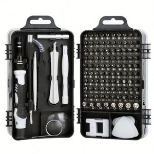 Juego de Destornilladores Multifuncionales 115 en 1, Portátil, Mini, de Acero al Cromo Vanadio Niquelado, Herramientas para Computadora, PC, Teléfono Móvil y Equipos - Product Image 1