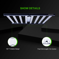 Ampoule LED à spectre complet avec corps en aluminium pour fleurs et fleurs de tomates d'intérieur Indice IP65 Pilote Meanwell