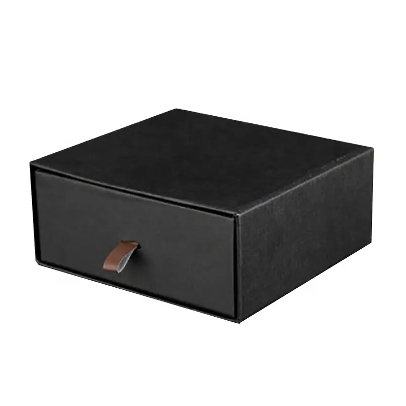 Ambalaj hediye kutusu iş kemer cüzdan hediye paketleme lüks yüzük kolye izle çekmeceli siyah hediye kutuları