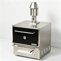 Oven Arang Komersial Stainless Steel Mesin Panggangan Arang Peralatan Dapur Oven Pemanggang Dengan/Tanpa Kabinet