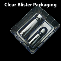 Boîte d'emballage plastique OEM avec insert intérieur pour flacons en verre et bouteilles de poudre lyophilisée, 2 cavités, 3ml+10ml, pour poudre lyophilisée et flacons.