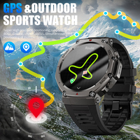 Montre connectée LIGE BWDM58 avec GPS par satellite, localisation hors ligne, boussole, longue durée de vie de la batterie, réponse aux appels, compatible Android et iOS pour hommes