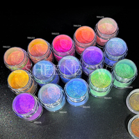 Sheenbow Paillettes Néon Holographique Multichrome Pigment Laser Caméléon Fard À Paupières Poudre Paillettes Poudre Libre pour Maquillage et Ongles
