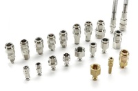 Mini-raccord pneumatique à déconnexion rapide type Rectus 21, corps BSPT 1/8 po, haut débit pour outils/machines à air comprimé OEM