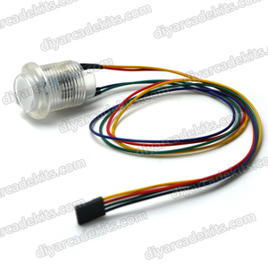 3.3V chiếu sáng nút chuyển đổi LED lõm Bìa nút 7 Ribbon goldleaf RGB <span class=keywords><strong>push</strong></span> <span class=keywords><strong>button</strong></span> Phụ kiện cho Arcade pinball máy - Product Image 6