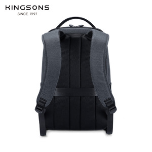 Kingsons Men's <b>Backpack</b> Dark Gray 20-35L <b>Lightweight</b> Business Commute <b>Backpack</b> With Interior Zipper Pocket - Product Image 2