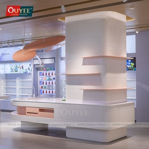 Negozi di <span class=keywords><strong>arredamento</strong></span> per la casa Skincare in legno Gondola espositore per profumi cosmetici Display Stand Rack decorazione negozio per la casa - Product Image 6