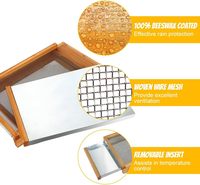 Outils d'apiculture Accessoires de ruche Panneau inférieur criblé de ruche d'apiculture Langstroth ciré