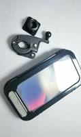 Support de téléphone pour moto étanche IP65 en ABS avec rotation réglable, support de téléphone anti-buée pour la navigation à vélo