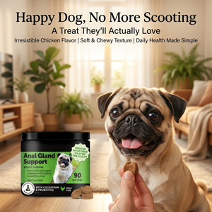 Chiens Glande Anale Soutien <span class=keywords><strong>Probiotiques</strong></span> & Digestion Beurre d'Arachide Aromatisé Fibre de Citrouille Soft Chew Boot the Scoot Supplément pour Chiens - Product Image 5