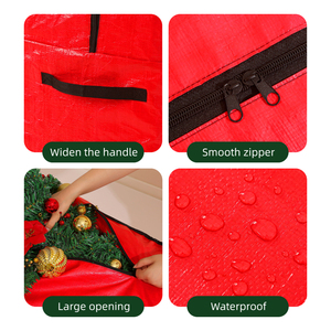 Màu đỏ không thấm nước <span class=keywords><strong>Christmas</strong></span> <span class=keywords><strong>Tree</strong></span> lưu trữ Bag với bền xử lý - Product Image 5