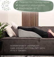 Hochdichtes Schaumstoff-Beinauflagekissen Ergonomisches Design Stützposition Beinkissen zum Schlafen Ischias-Entlastung Waschbarer Bezug