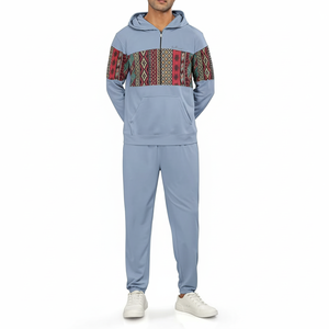 Conjunto Deportivo de Dos Piezas para Hombre, con Capucha, de Forro Polar, Resistente al Viento, Cómodo y Personalizable, Directo de Fábrica - Product Image 1