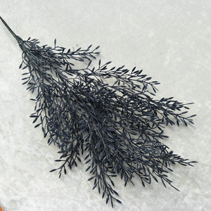 Composizione floreale del soffitto di nozze, decorazione, bambù, erba artificiale e di acacia - Product Image 6