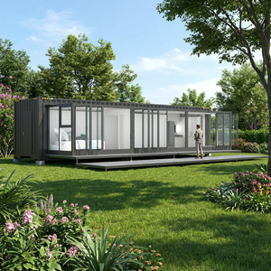 <span class=keywords><strong>Maison</strong></span> conteneur préfabriquée moderne et extensible clé en main, type Granny Flat 40HQ, 2 chambres, 1 salle de bain, avec cuisine et buanderie - Product Image 1