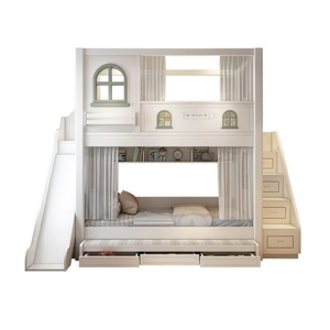 <span class=keywords><strong>Lit</strong></span> superposé en bois moderne pleine grandeur <span class=keywords><strong>avec</strong></span> barrière de sécurité surélevée, écologique, <span class=keywords><strong>rangement</strong></span> réglable, durable pour enfants - Product Image 6