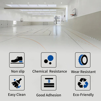 Peinture pour carrelage de salle de bain trois en un, acrylique imperméable spécial pour la rénovation des anciens carreaux de sol en marbre, application facile au pinceau