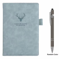 Agenda/Journal/Notebook personnalisé A5 avec reliure cousue, couverture rigide en cuir PU pour le bureau et les étudiants