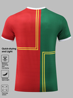 Maillot de football pour hommes à manches courtes, imprimé numérique, pour l'entraînement, toutes saisons, séchage rapide, respirant, personnalisable